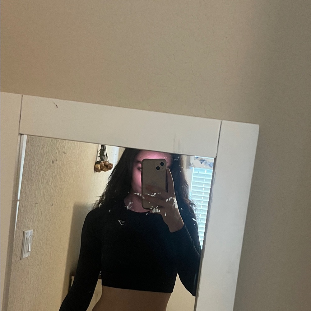 Gymshark Adapt Camo Seamless Long Sleeve Crop Top